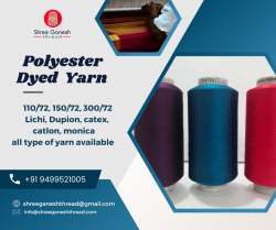Dyed Polyester Yarn