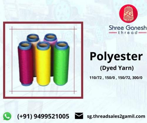 polyester dyed yarn (Dhupiyan )