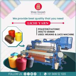 polyester dyed  yarn  (Lichi )