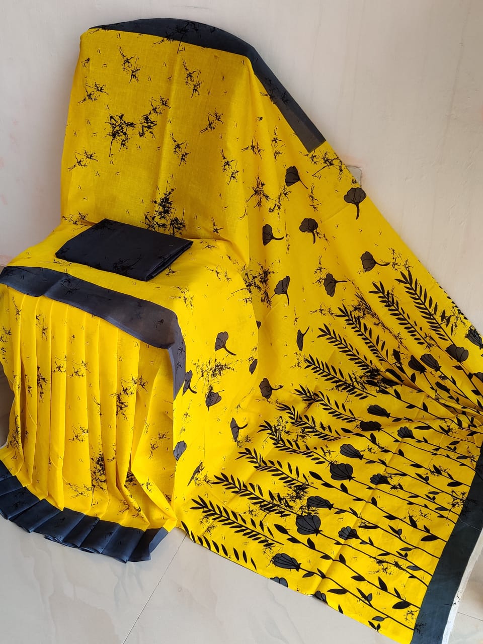 cotton saree by bagru printers bagru