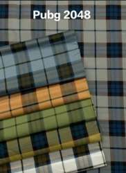 Pure Cotton Check Printed Twill Fabric For Shirts 