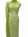   Chikankari Georgette Unstitched Dress Material  thumb 3