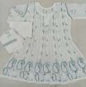 Hand Embroidered Chikankari Dress For Kids Girls