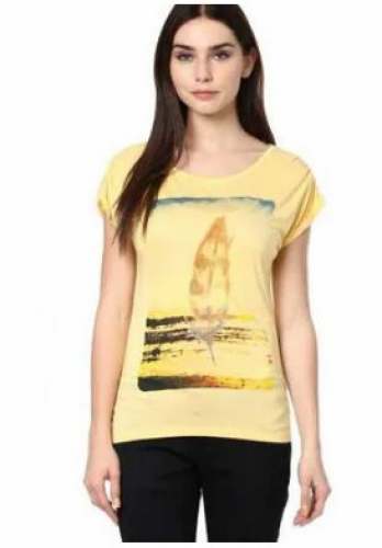 Casual Girls Printed T shirt  by Raj Jeans Collection