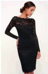 Party wear Black Western Dress