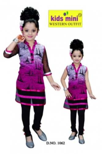 Fancy Kids Kurti Leggings Set For Girls by Kids Mini Clothing Co.