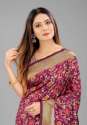 Buy Art Silk Banarasi Saree At Wholesale Price thumb 3