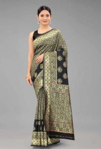 Buy Art Silk Banarasi Saree By Silk Land Brand by Silk Land