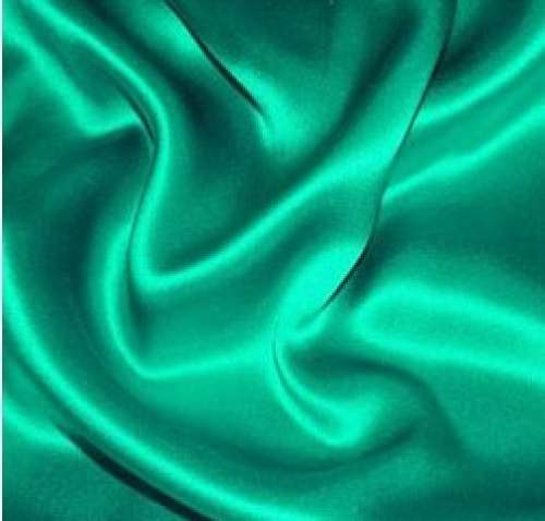 Plain Green Dyed Satin Fabric by Rasikvatika Silk Mills