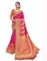 Fancy Multi Color Desi Butik Silk Saree thumb 1