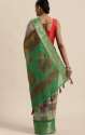 Buy Triveni Brand Printed Silk Cotton Sari thumb 1