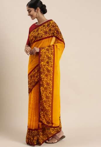 Pure Chiffon Saree By Triveni Brand by Triveni Saree