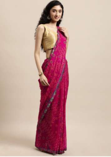 Pure Georgette Branded Saree By Triveni by Triveni Saree