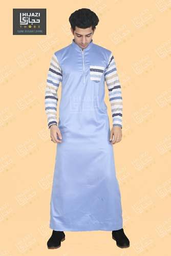 Party Wear Thobe Jubba With Hosiery Sleeves