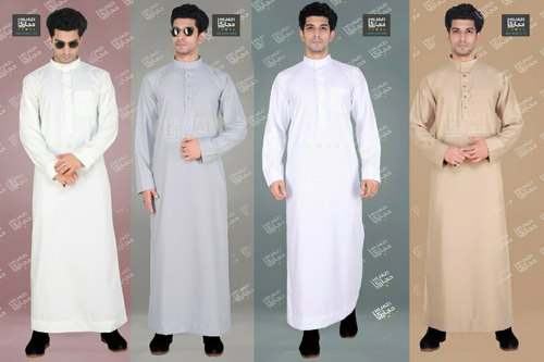 Saudi Style Plain Thobe Jubba by Hijazi Thobe