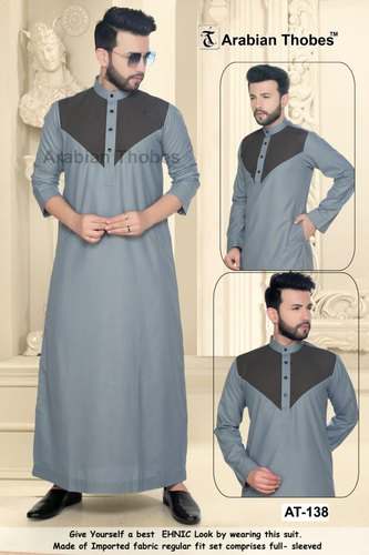 Men Long FancyThobe by Arabian Thobes