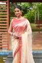 Exclusive Organza Plain saree With Lace Border thumb 5
