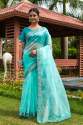 Exclusive Organza Plain saree With Lace Border thumb 6