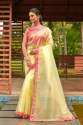 Exclusive Organza Plain saree With Lace Border thumb 8