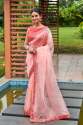 Exclusive Organza Plain saree With Lace Border thumb 9