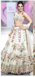 White Georgette Sequence work Lehenga 