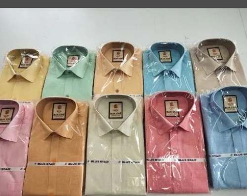 Men Ready-made Linen Shirt by Sri Kandasamy Mills