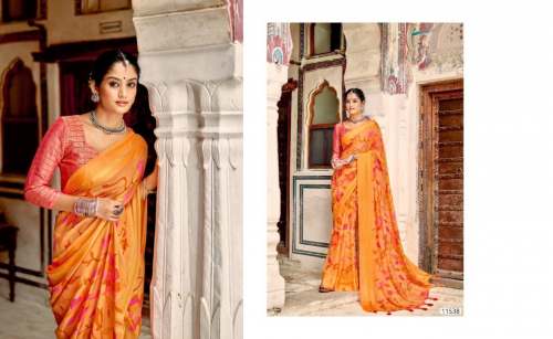 40-40 Chiffon Satin Border Fancy Saree