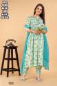 Alia cut Pure Cotton Embroidery Party Wear Kurti With Pent With Dupatta thumb 3