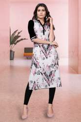 American Crepe digital printed kurtis