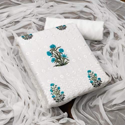 Awesome Colourful Georgette Gota Patti Work Suit
