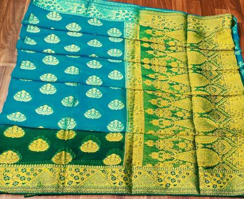Banarasi pure georgette zari woven saree