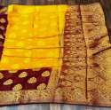 Banarasi pure georgette zari woven saree thumb 3