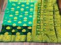 Banarasi pure georgette zari woven saree thumb 4