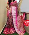 Beautiful digital prints Marathi Style Dola cotton silk sarees thumb 3
