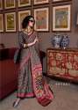 Beautiful Printed Modal Satin Ajrakh Print Saree