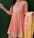 Beautiful Sharara Set with short Anarkali Top thumb 2