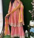Beautiful Sharara Set with short Anarkali Top thumb 4
