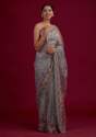 Beautiful soft Organza saree with beautiful sequence embroidery work thumb 1