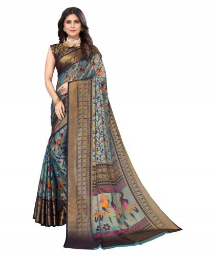  Brasso Chiffon Prints Saree