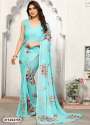 Casual Wear Poonam Georgette Saree with Blouse by Geet Gauri Fashion  thumb 5