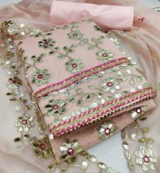 CHANDERI SILK DRESS MATERIAL