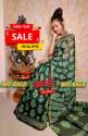 Chanderi warm cotton saree with blouse thumb 15