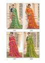 Chiffon Bandhani Printed Foil Printed saree thumb 7