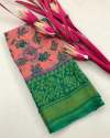 chiffon floral print saree thumb 2