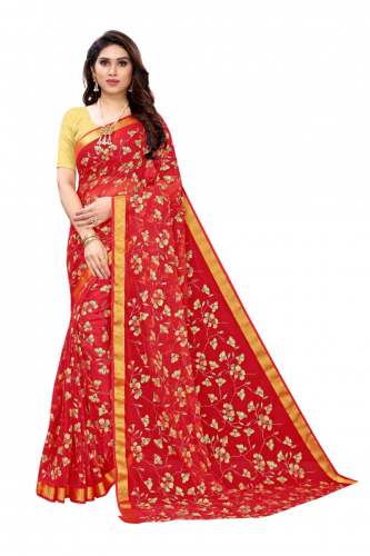 CHIFFON SAREE WITH BLOUSE