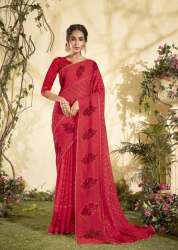  Chiffon Work Foil Printed saree