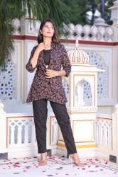 Cotton 3 Pcs Cord Set Jacket With Cotton Adjustable Inner