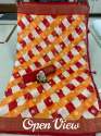 Cotton Silk Lehariya Foil Print saree thumb 4