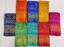 cotton zari border bandhani saree thumb 1