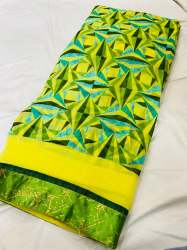Daily wear weightless printed saree with border 